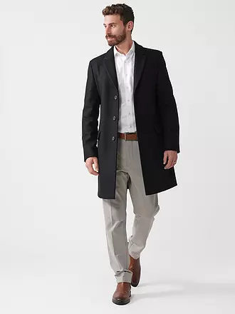 HUGO | Manteau en laine | schwarz